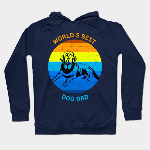 Worlds Best Dog Dad Hoodie by TJWDraws